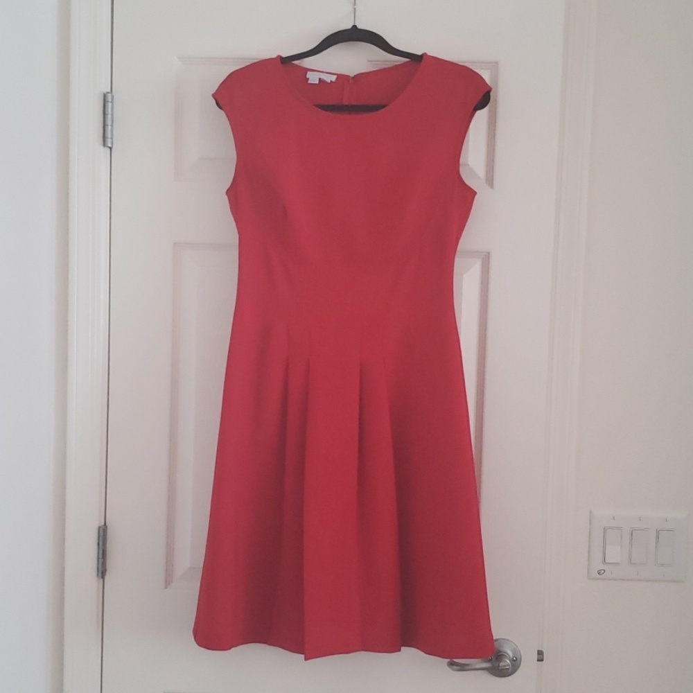 London Times Sleeveless Red Dress